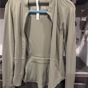 Lululemon Athletica Olive Zip-Up Jacket